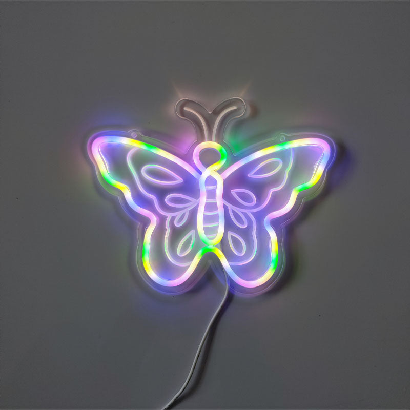 Butterfly Neon Sign-Multi color