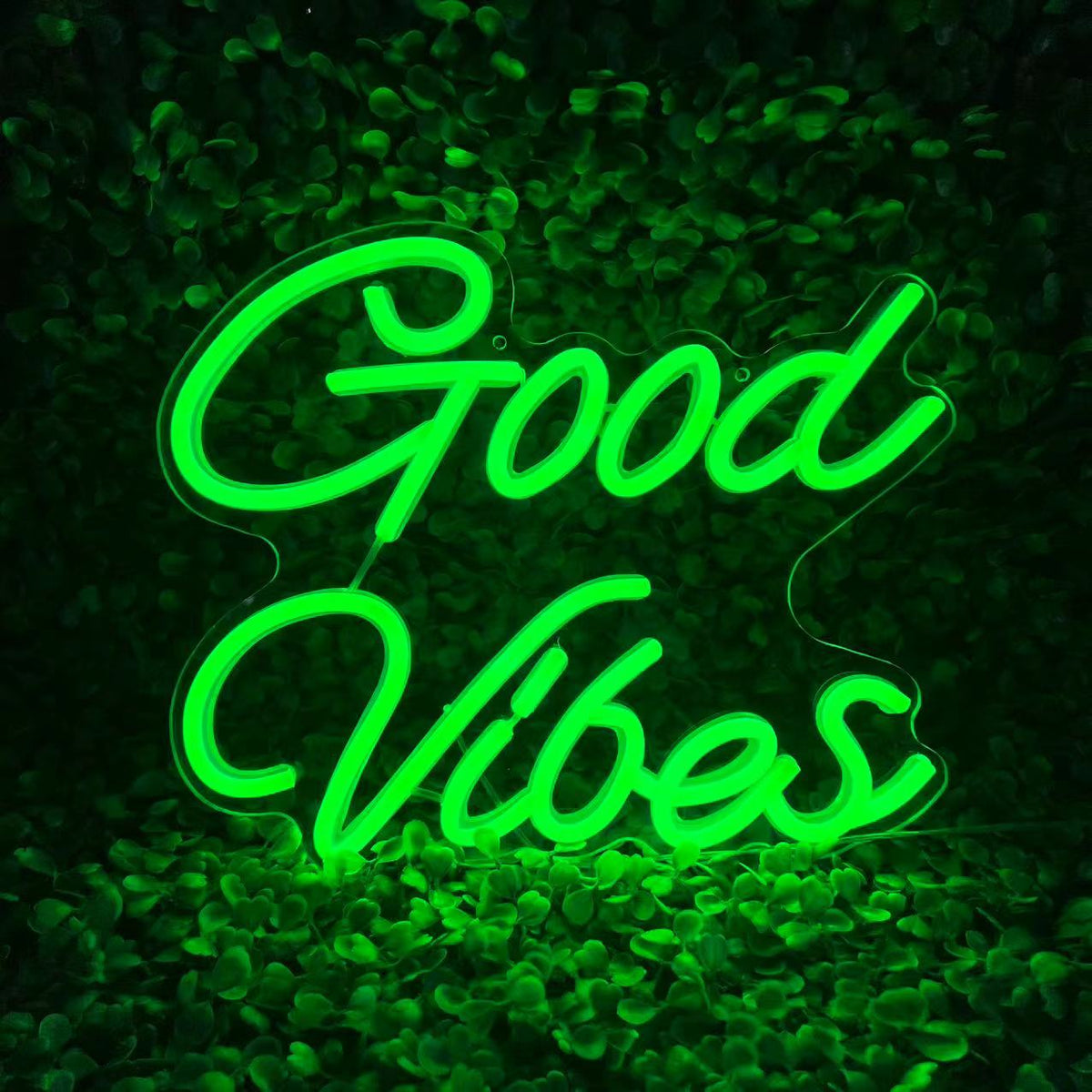 Good Vibes LED Neon Sign Wall Art Light Signs for Home Decoration Party ...