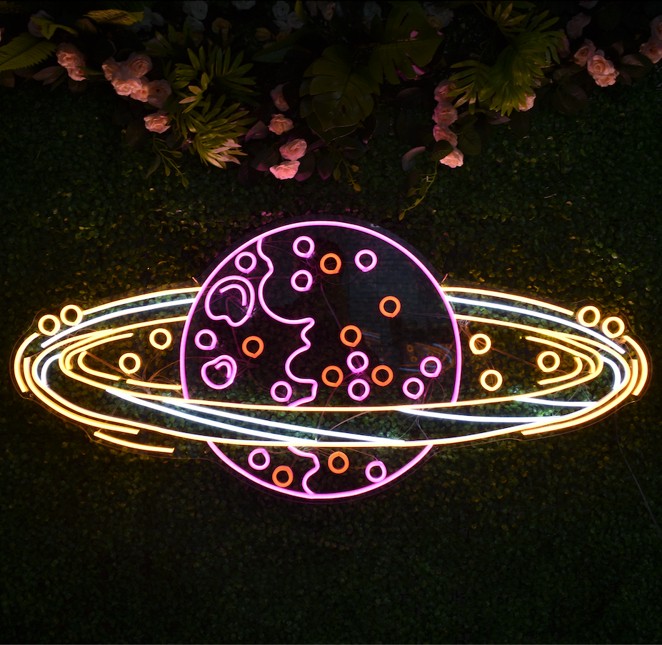 Galaxy Neon Signs for Home Decor Space Neon Lights Earth LED Neon Signs ...