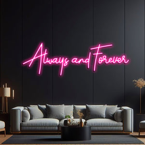 Always and Forever Light Up Sign