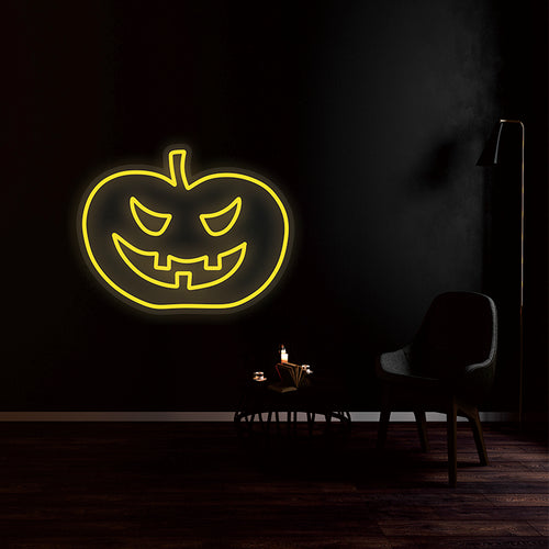 Halloween Pumpkin LED Light Sign