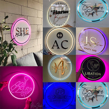 Load image into Gallery viewer, LED Light Sign with Metallic Sticker
