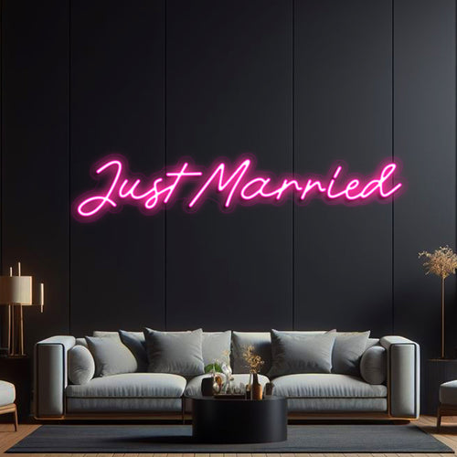 Just Married LED Neon Lights