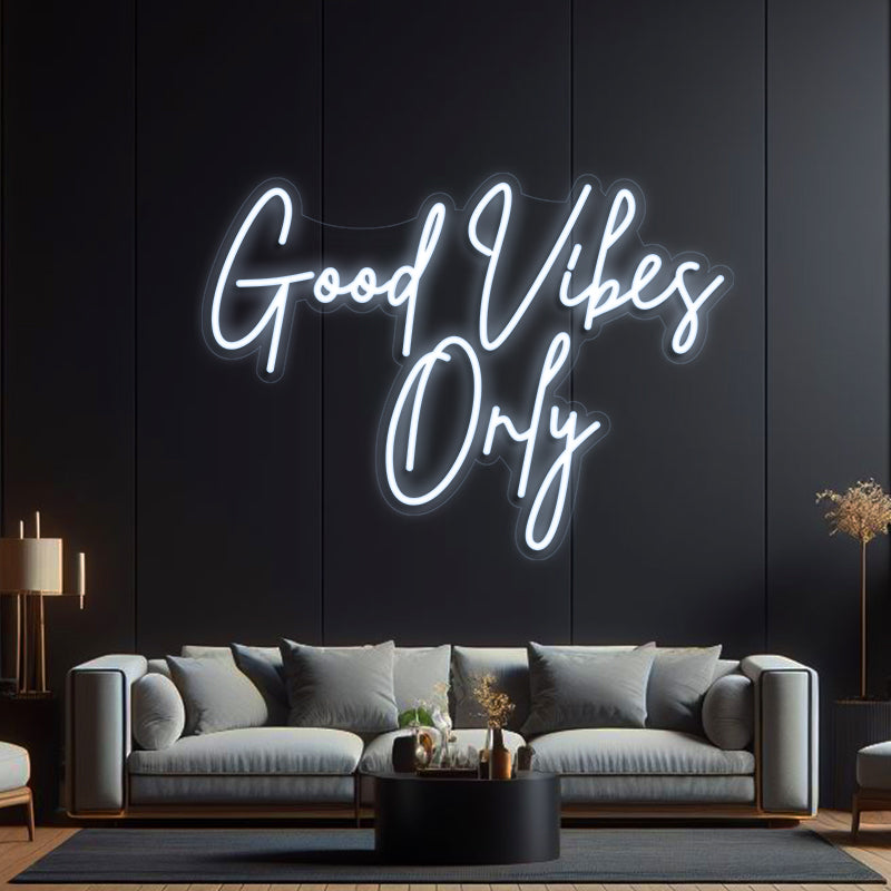 Good Vibes Only LED Neon Lights Good Vibes Neon Signs 24 inches Good