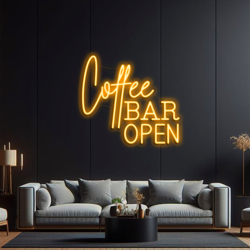 Coffee Bar Open Light up Signs