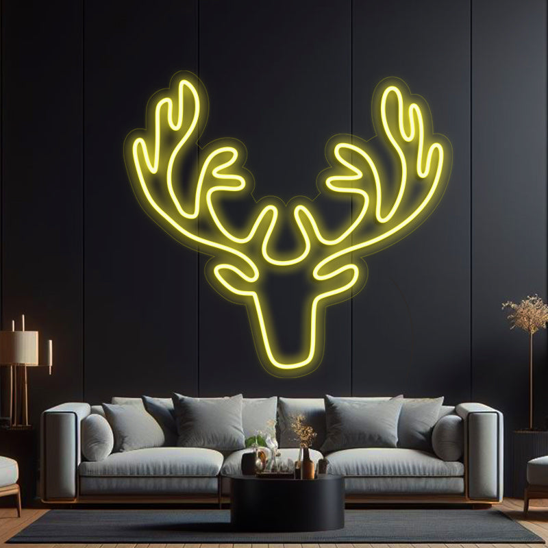 Deer Head LED Neon Sign