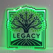 Load image into Gallery viewer, LED Light Sign with Metallic Sticker