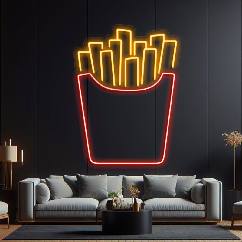 French Fry Neon Sign