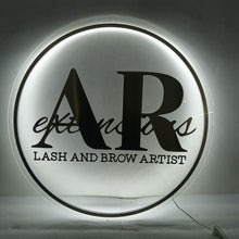 Load image into Gallery viewer, LED Light Sign with Metallic Sticker