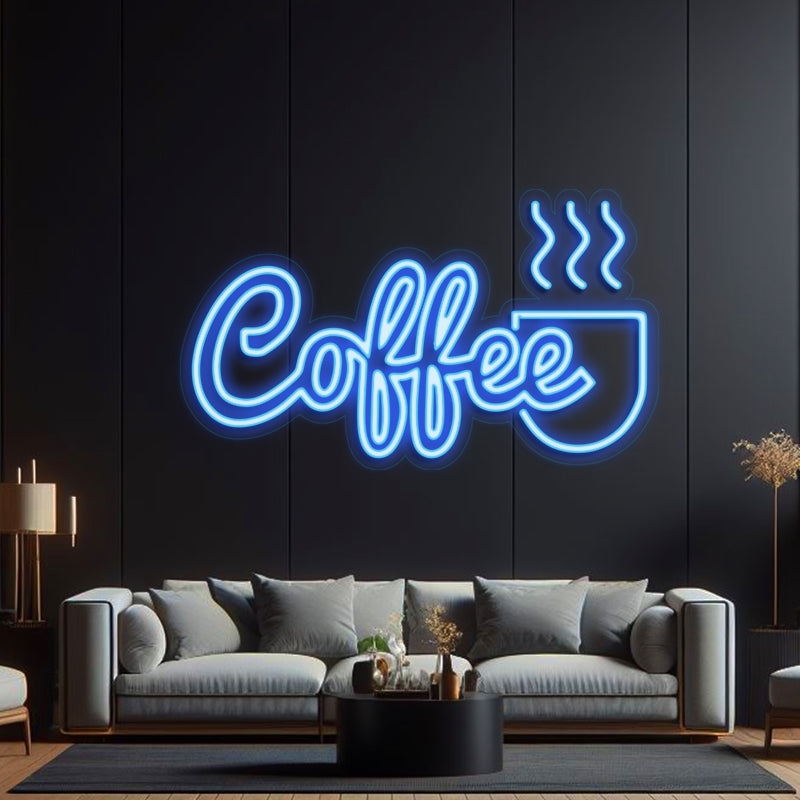 Coffee Aroma Light Up Sign Lighted Coffee Sign Coffee Flavor Coffee ...