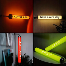Load image into Gallery viewer, Round Tube Light Box for Storefront, Printed Box Display
