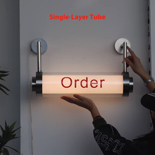 Load image into Gallery viewer, Round Tube Light Box for Storefront, Printed Box Display