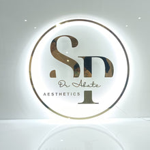 Load image into Gallery viewer, LED Light Sign with Metallic Sticker