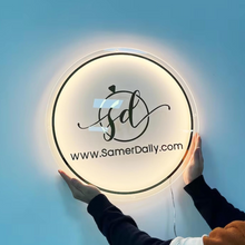 Load image into Gallery viewer, LED Light Sign with Metallic Sticker