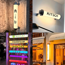 Load image into Gallery viewer, Round Tube Light Box for Storefront, Printed Box Display