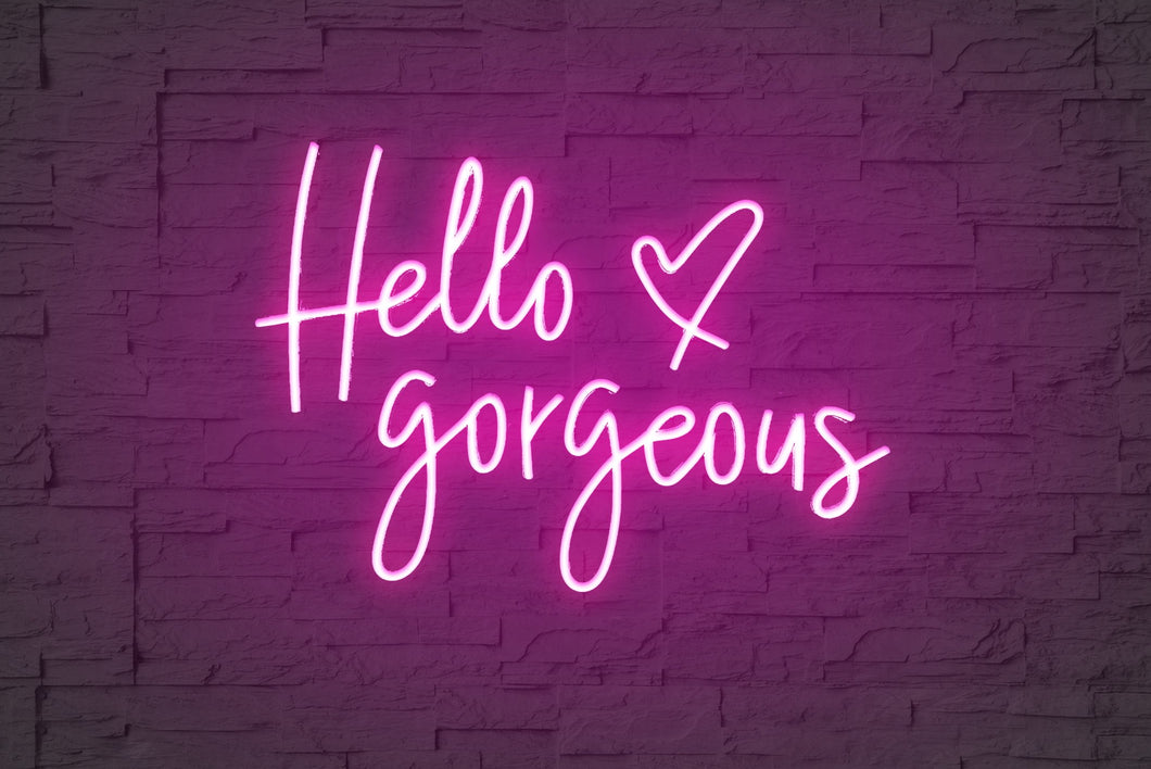 Hello ❤ Gorgeous-Neon Sign