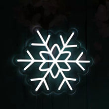 Load image into Gallery viewer, White Snow Neon Sign
