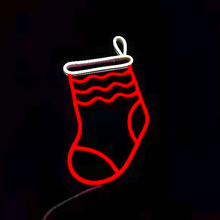 Load image into Gallery viewer, Christmas Socks Neon Sign