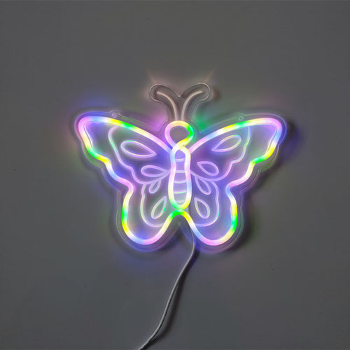 Butterfly Neon Sign-Multi color