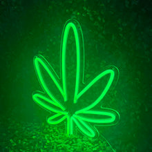 Load image into Gallery viewer, Hemp Leaf LED Light Up Signs