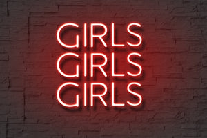 Girl Girl Girl-Neon Sign