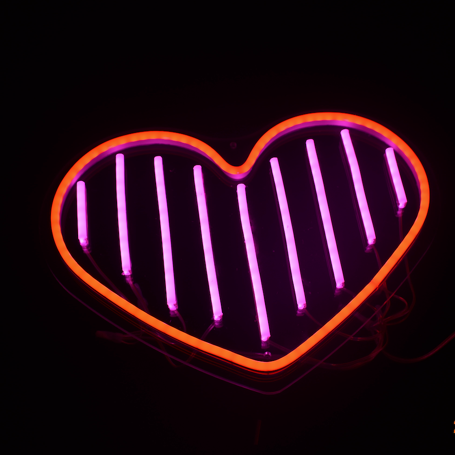Custom LED Signs-Heart-shape