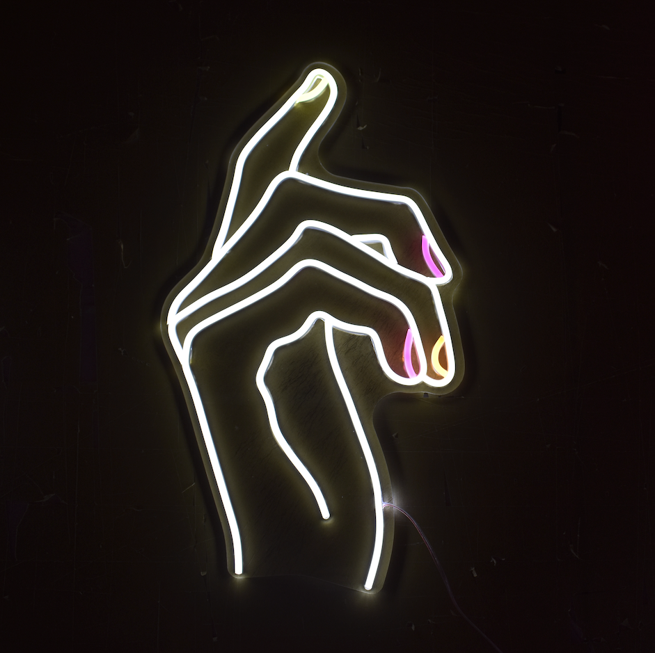 Hand Neon Wall Lights