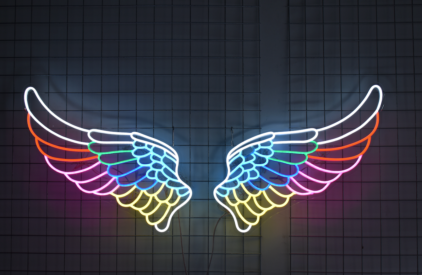 Neon Signs Angel Wings-W3 – Custom Neon Signs