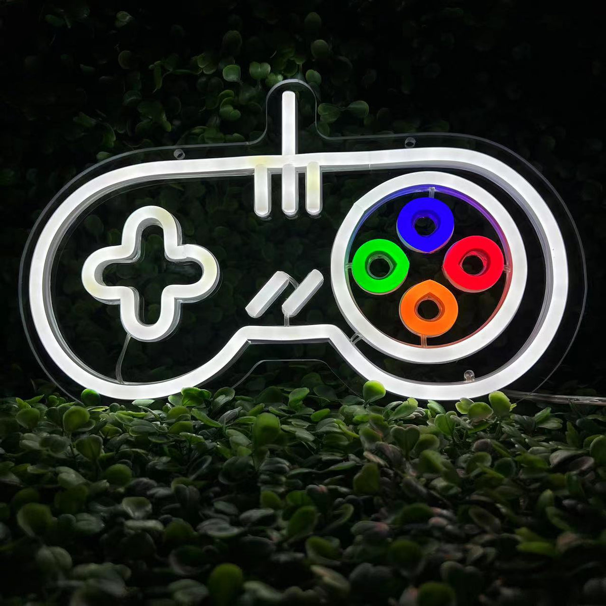 Game Controller LED Neon Sign Game Room Neon Sign Gamepad Shape Neon ...