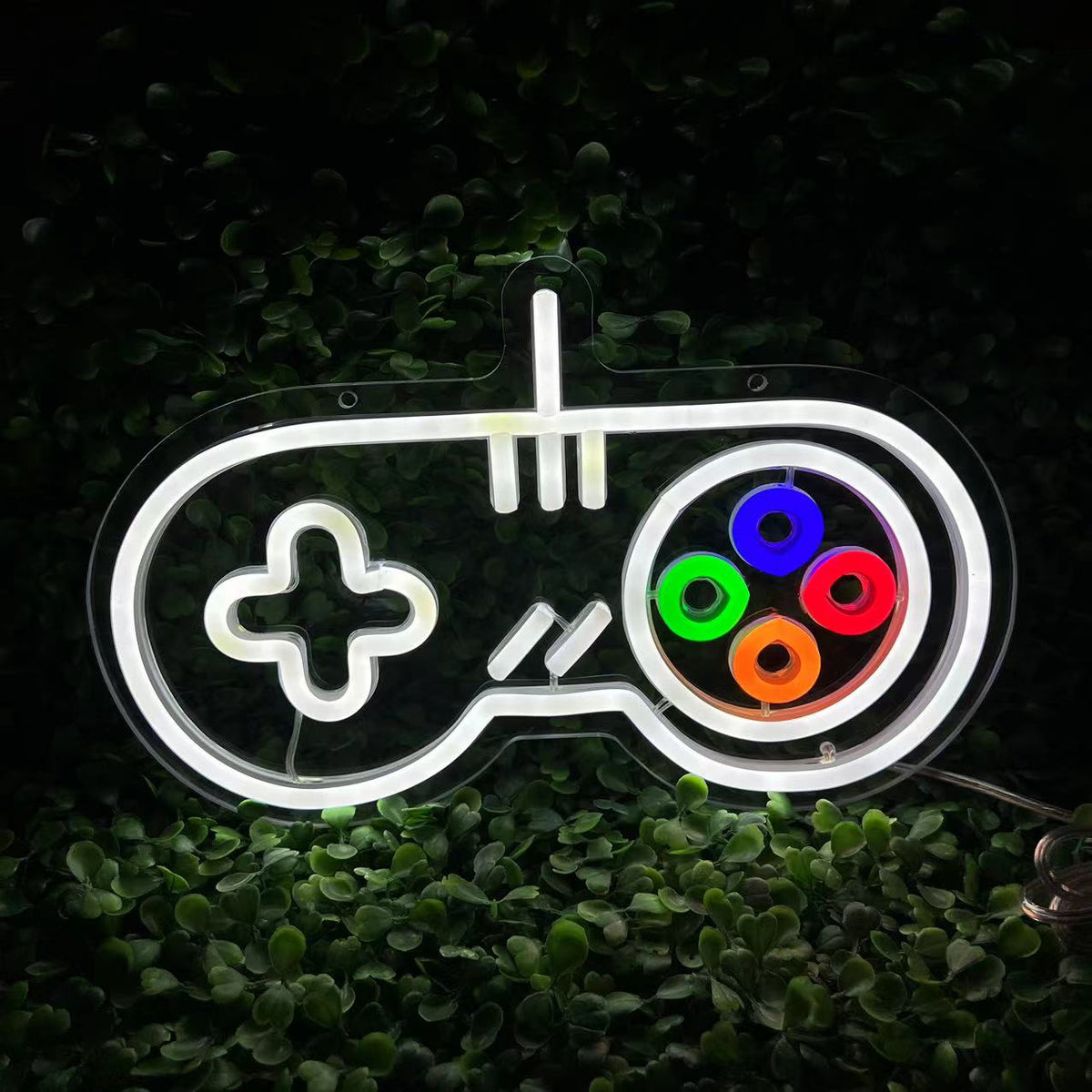 Game Controller LED Neon Sign Game Room Neon Sign Gamepad Shape Neon ...